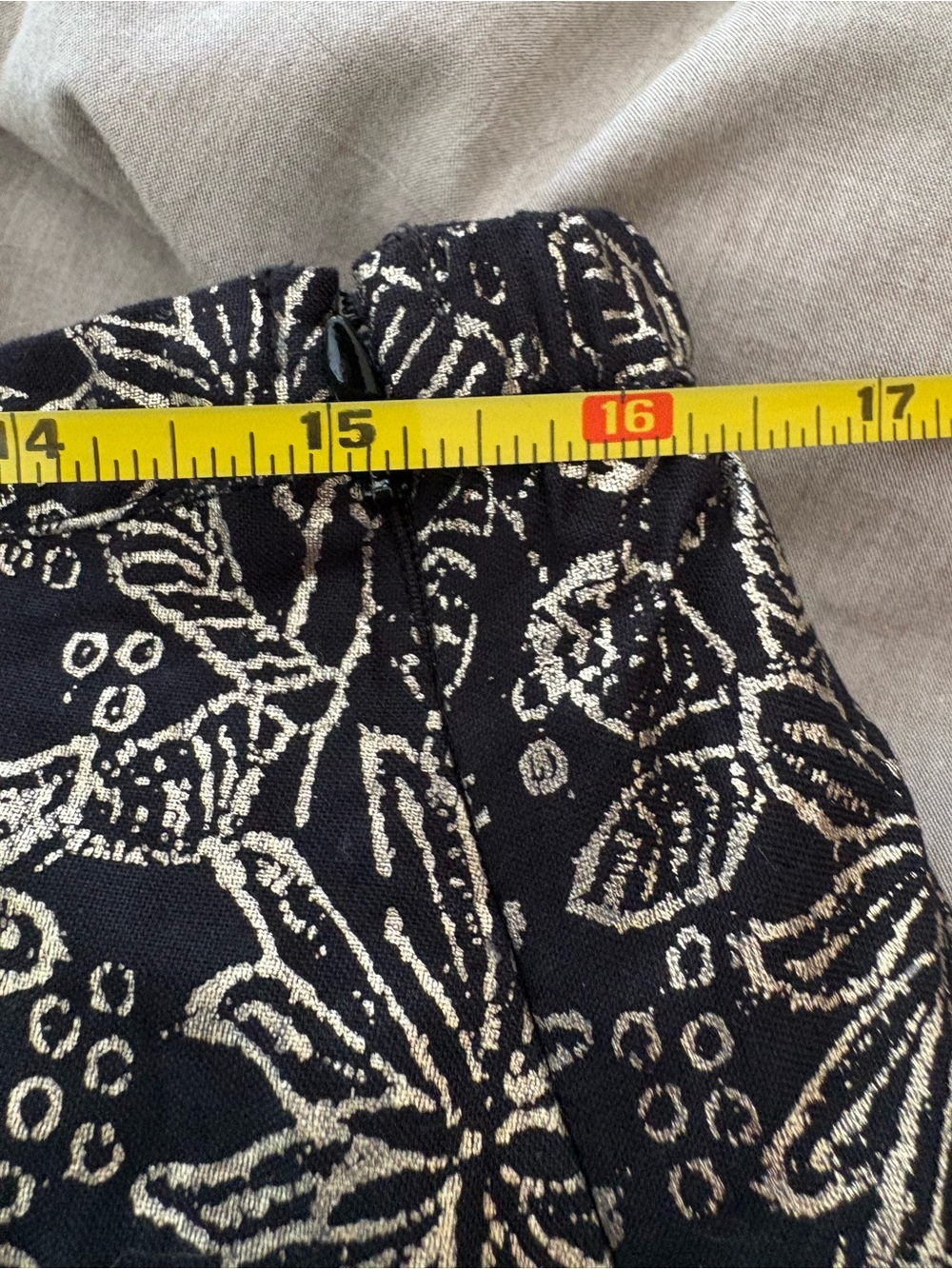 Soft Surroundings Petite Large Maxi Skirt Black Gold Velvet Sequin Boho Luxe - Picture 9 of 12